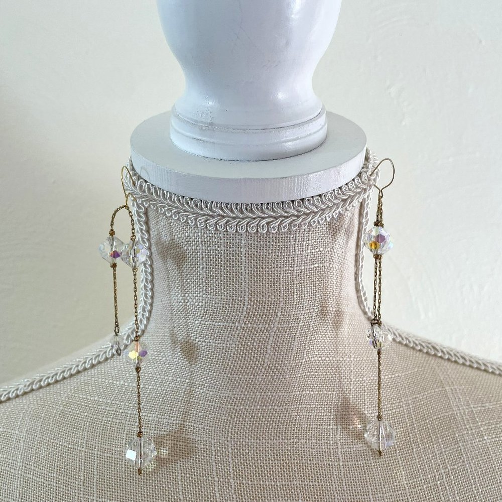 Heirloom Swarovski Crystal Waterfall Earrings